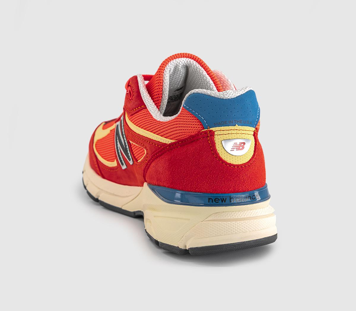 New Balance990v4 TrainersUrgent Red