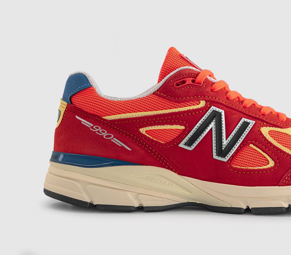 New Balance990v4 TrainersUrgent Red
