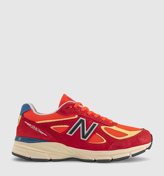 New Balance 990v4 Trainers Urgent Red
