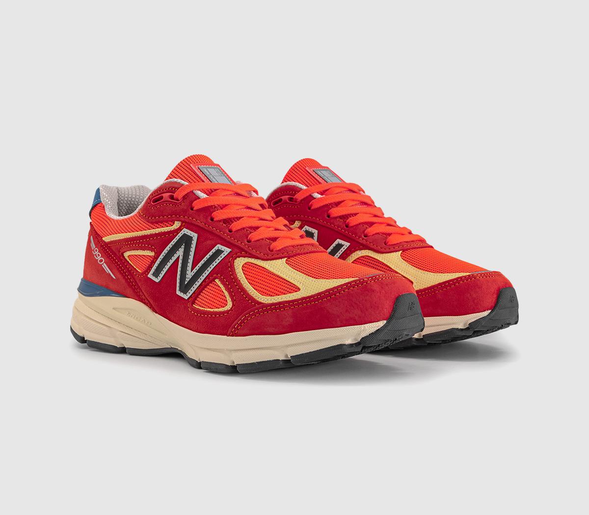 New Balance990v4 TrainersUrgent Red