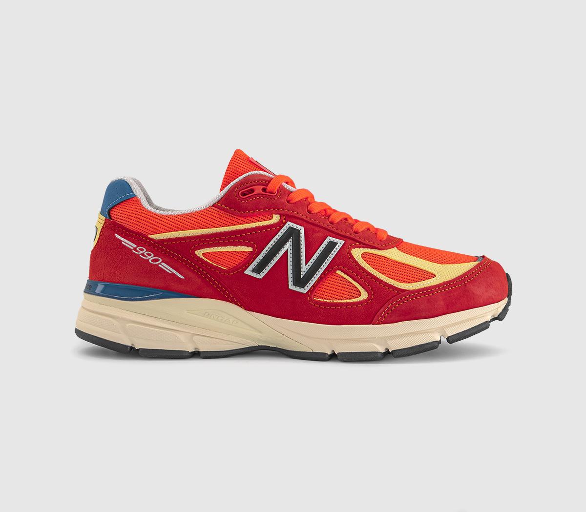 New Balance990v4 TrainersUrgent Red