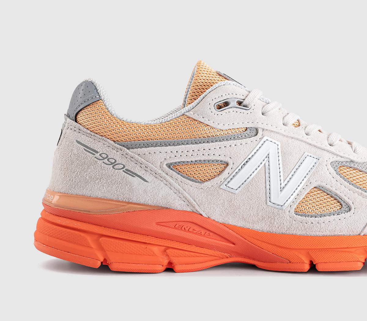 New Balance990v4 Made in USAMoonbeam Orange