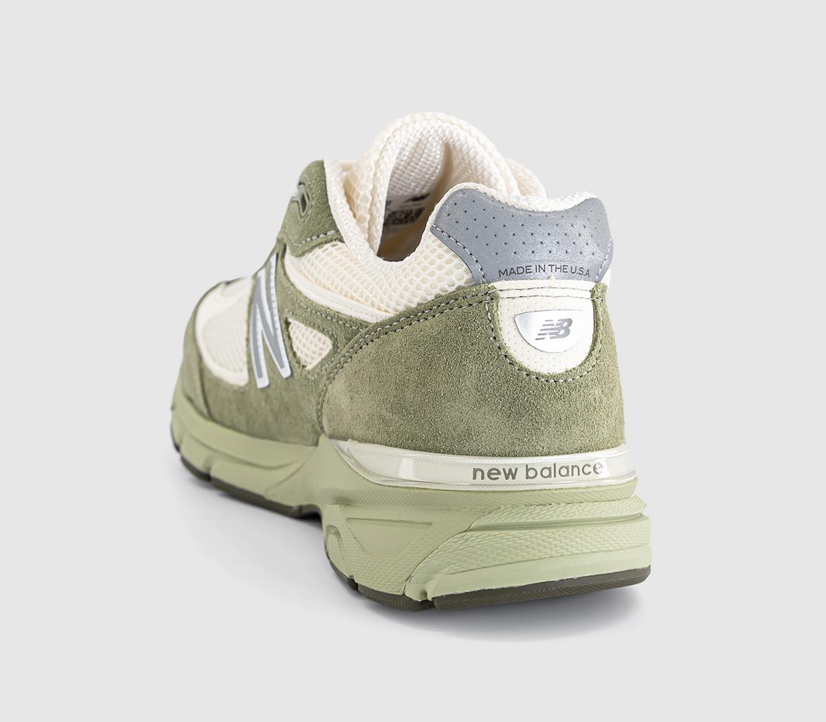 New Balance990v4 Made in USA TrainersOlive Leaf