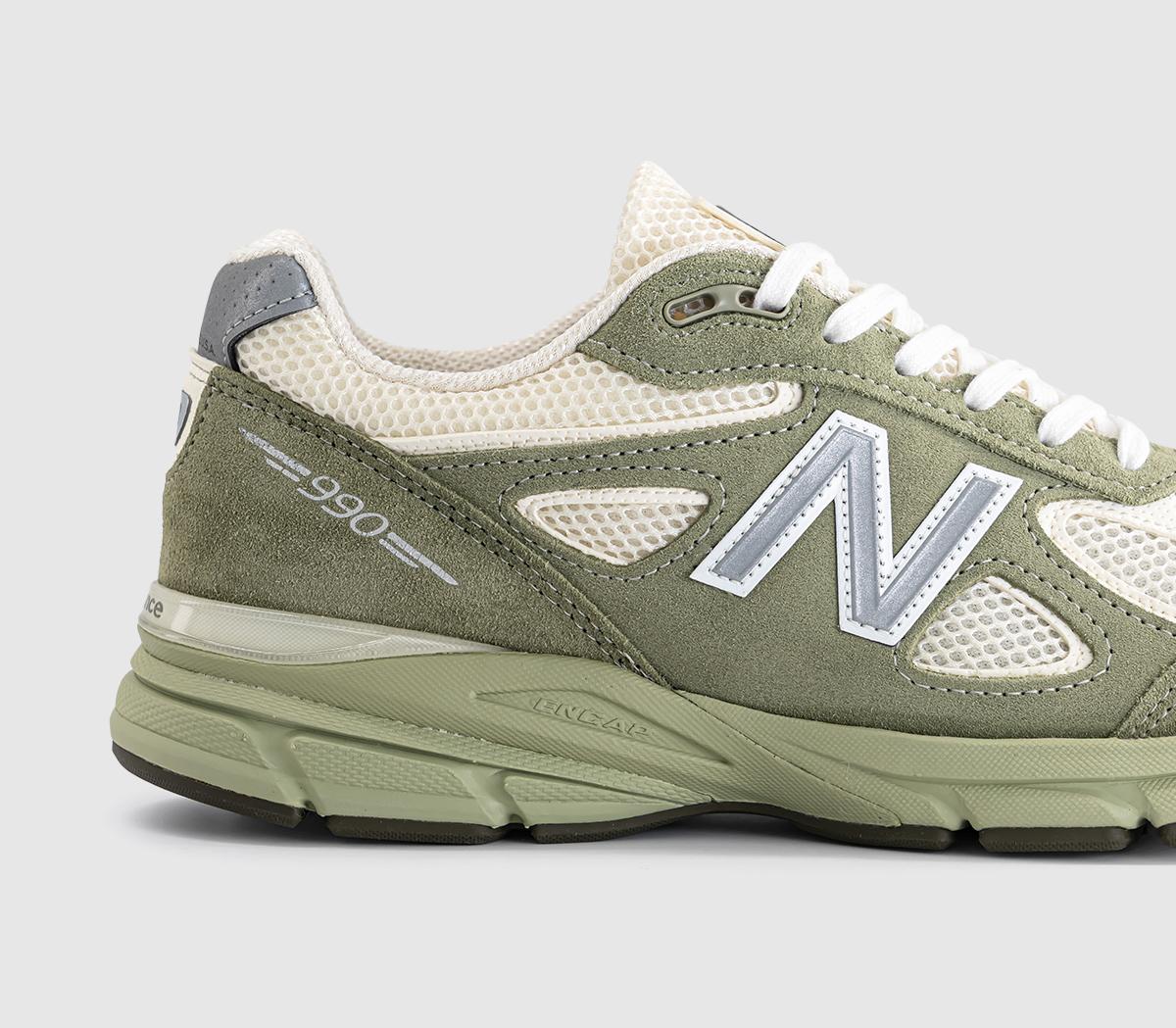 New Balance990v4 Made in USA TrainersOlive Leaf