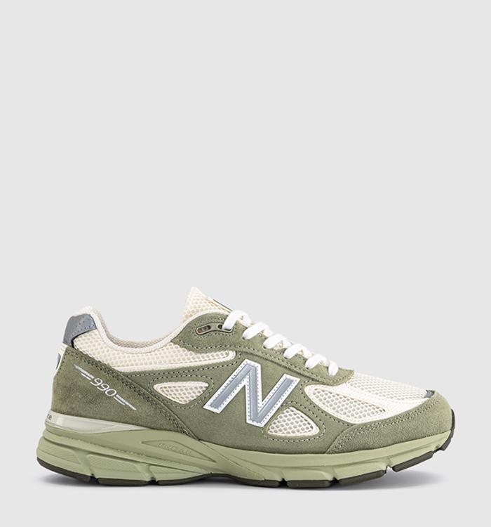 New Balance 990v4 Made in USA Trainers Olive Leaf
