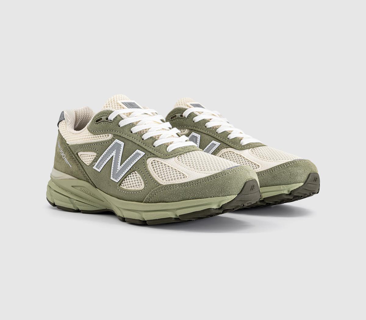 New Balance990v4 Made in USA TrainersOlive Leaf