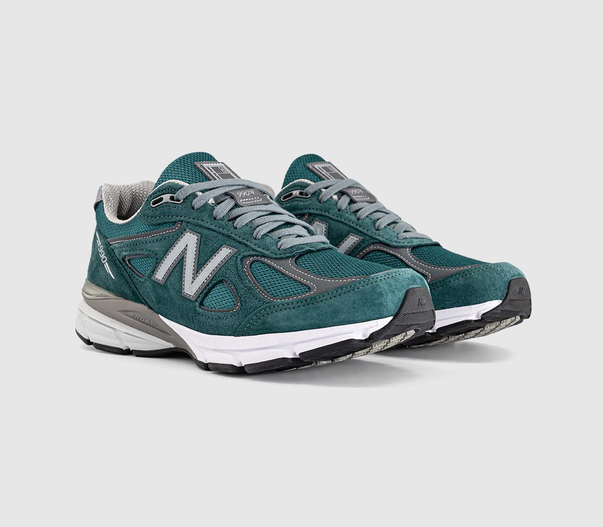 New Balance990v4 TrainersGreen Grey White