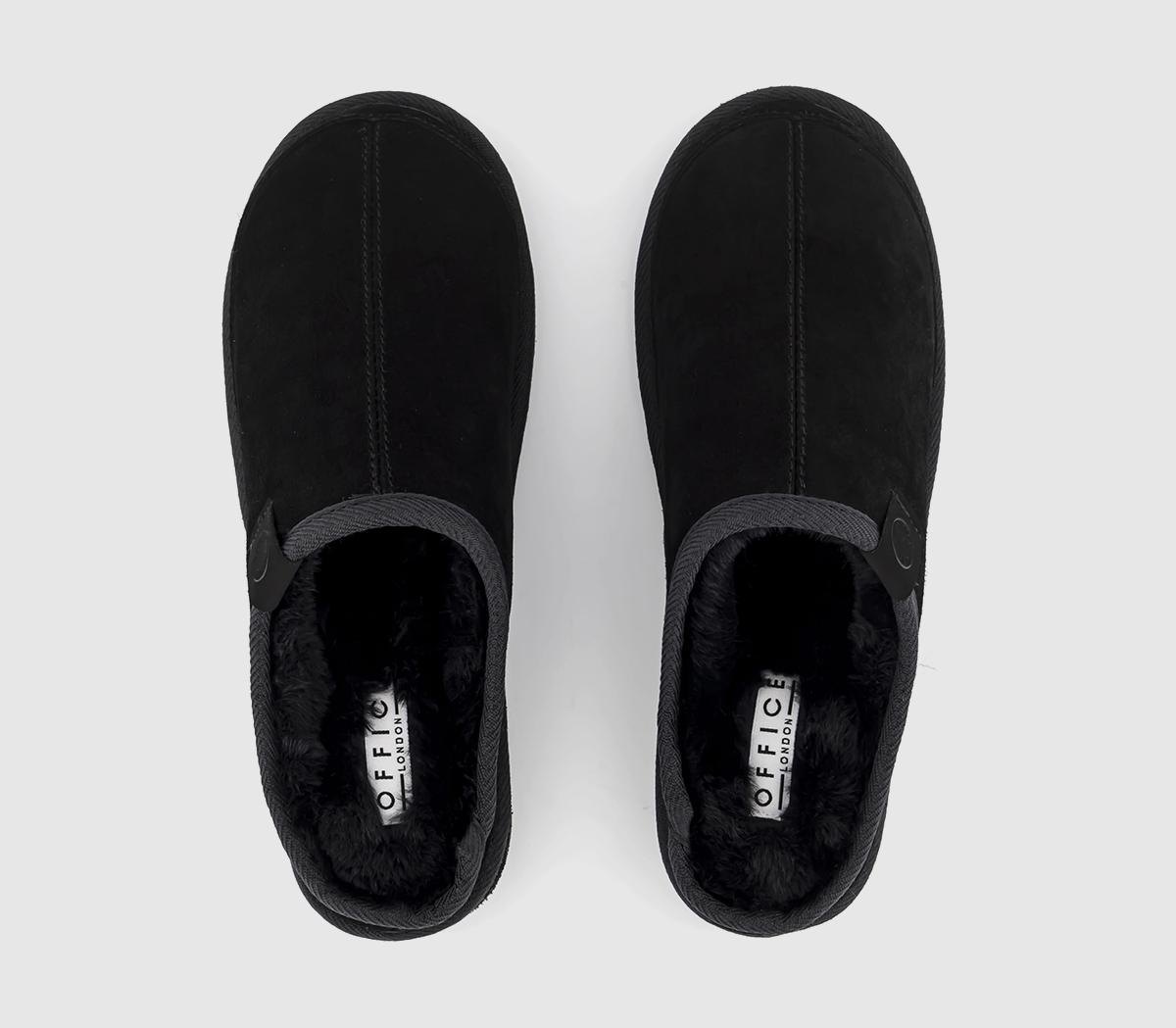OFFICESpencer Comfort Clog SlippersBlack Suede