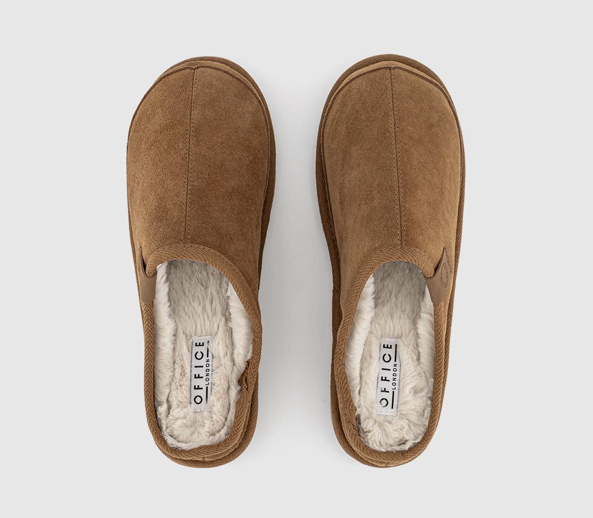 OFFICESpencer Comfort Clog SlippersTan Suede