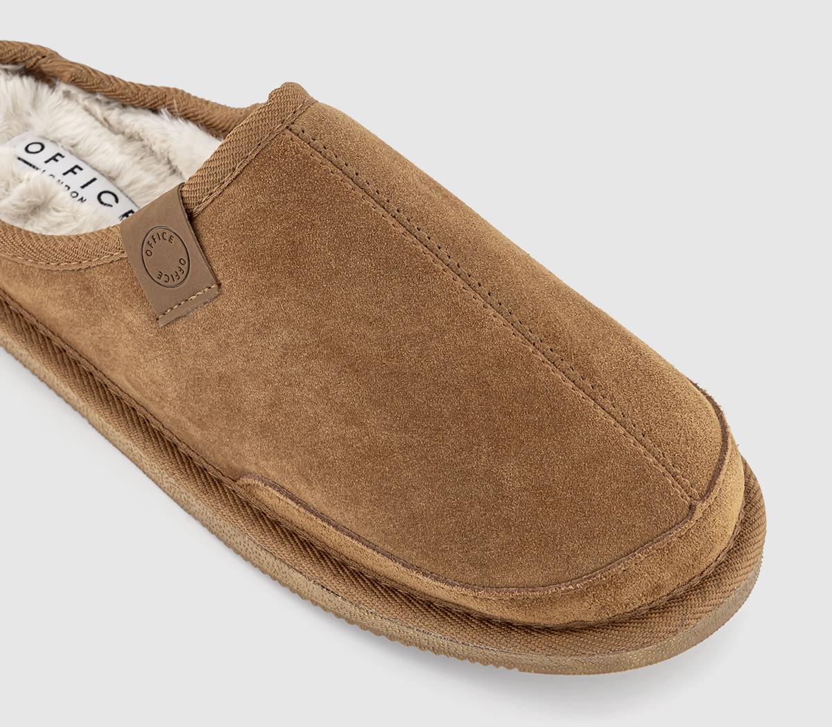 OFFICESpencer Comfort Clog SlippersTan Suede