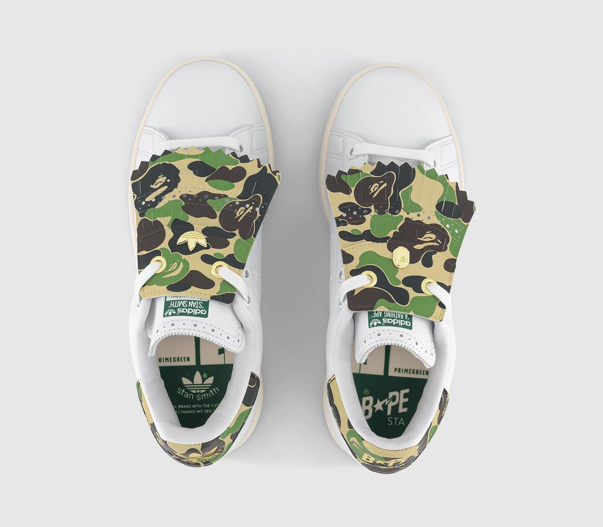 adidas Bape X Adidas Golf Stan Smith White Green - Unisex Sports