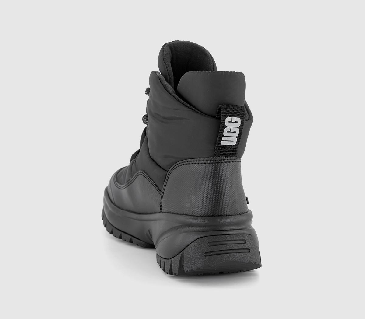 UGGYose Puffer Lace Boots Black