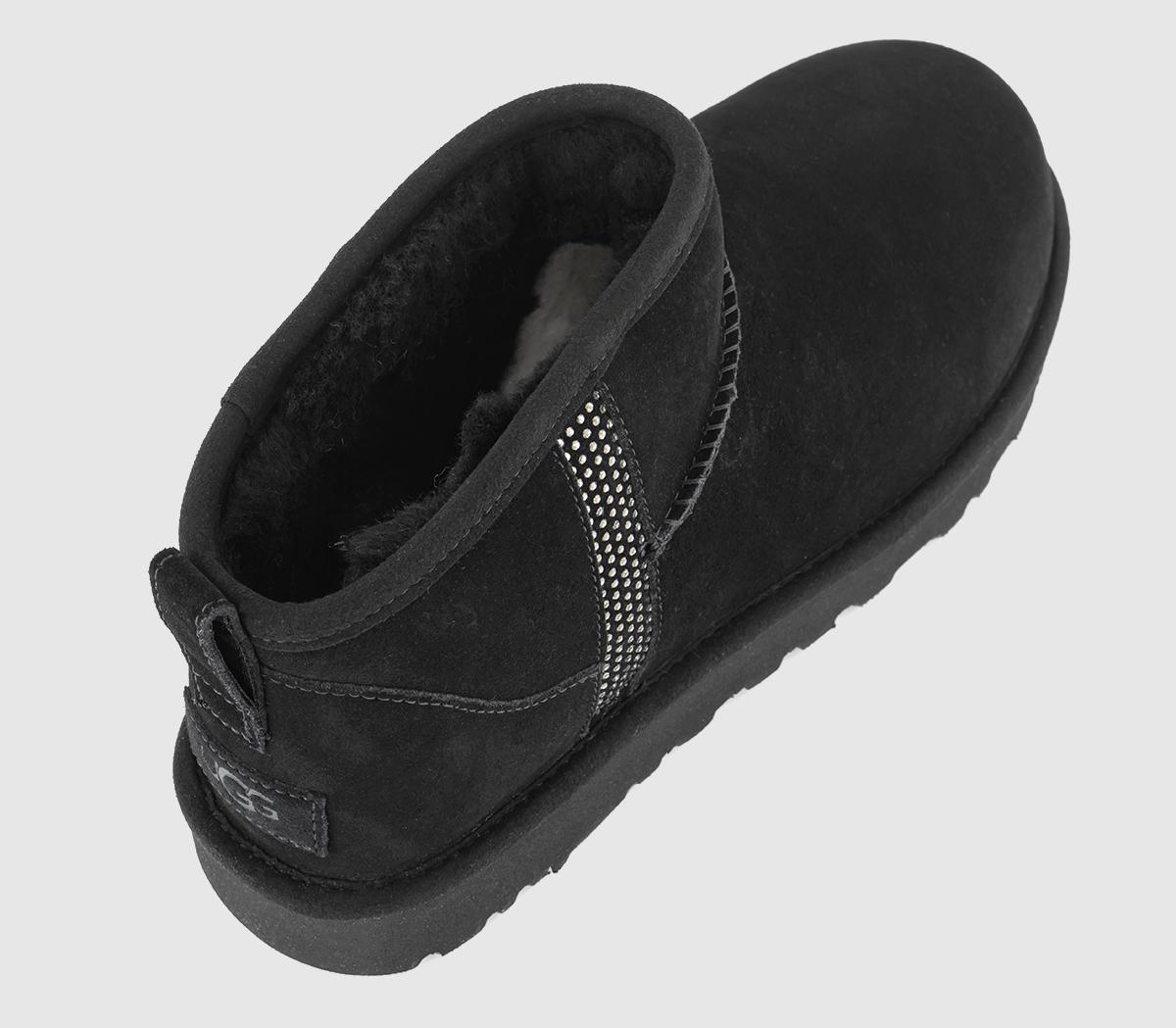 UGGClassic Ultra Mini Bling Boots UGGClassic Ultra Mini Bling BootsBlack