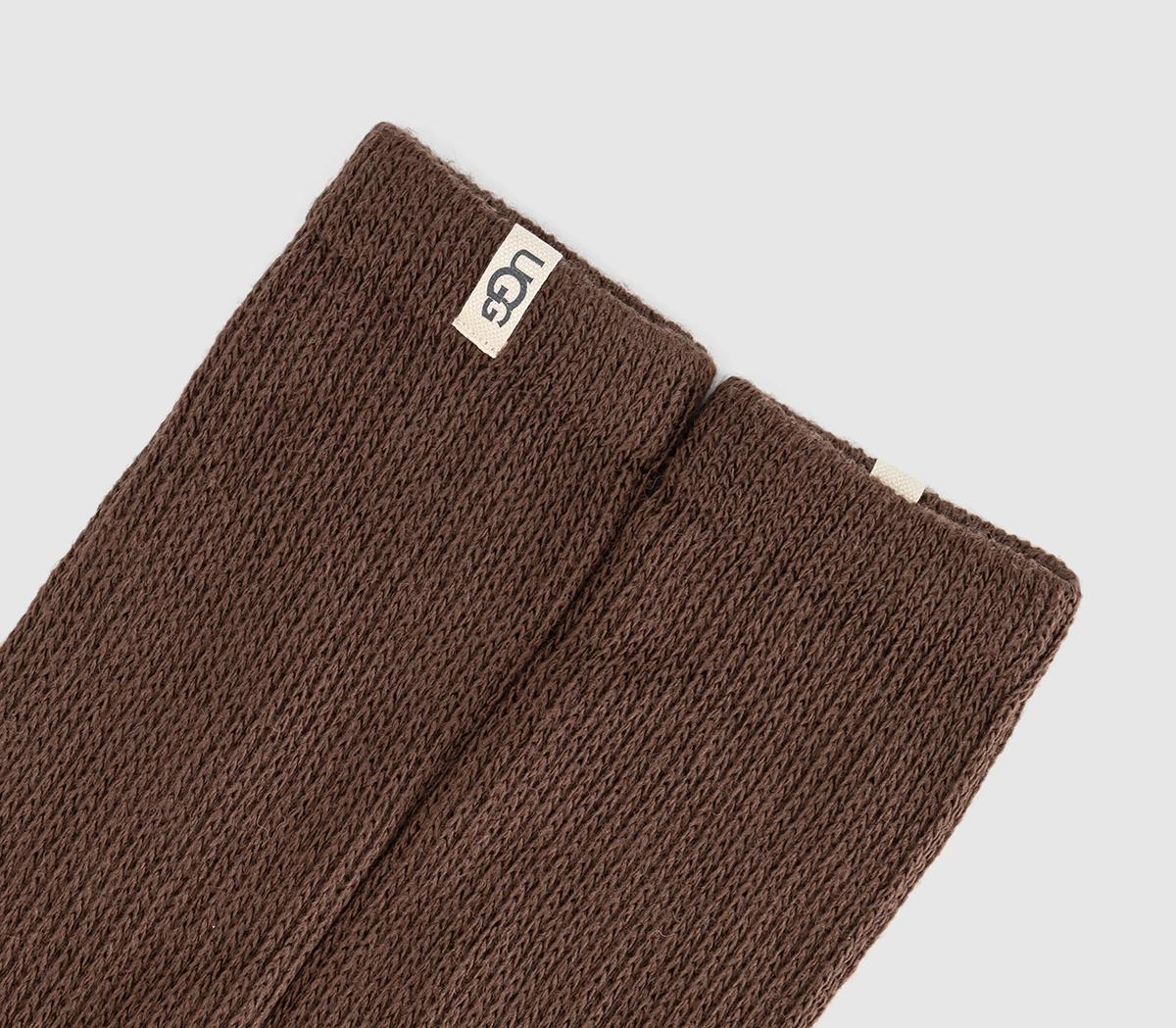 UGGShealy Cozy Crew Socks Burnt Cedar