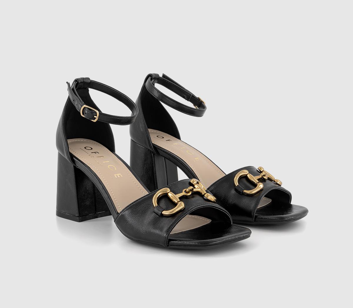 OFFICE Mattea Closed Back Snaffle Two Part Sandals OFFICE Mattea Closed Back Snaffle Two Part Sandals Black