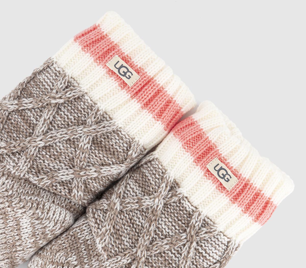 UGG Deedee Fleece Lined Quarter Socks UGG Deedee Fleece Lined Quarter Socks All Spice Pink Coral