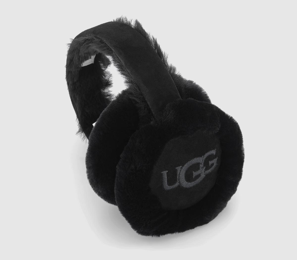 UGG Sheepskin Earmuff Black Accessories