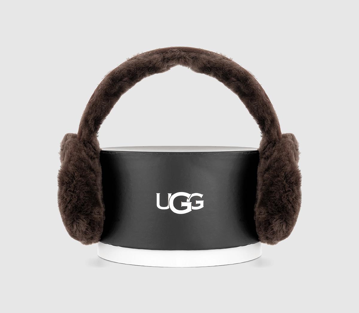 UGG Sheepskin Earmuffs Brown Cedar Accessories