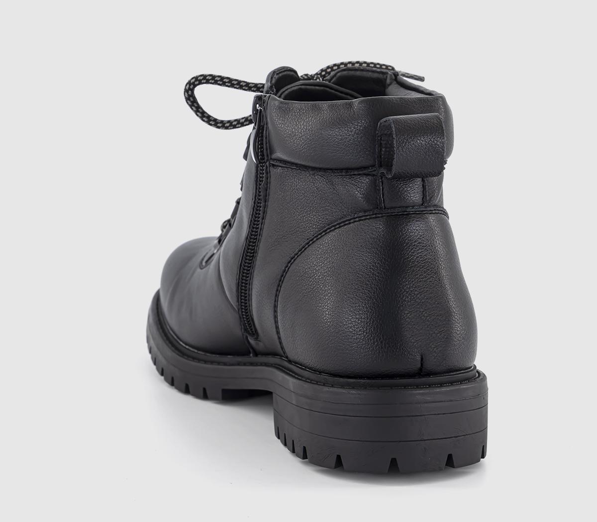 OFFICEBruton Cleated Sole Hiking BootsBlack