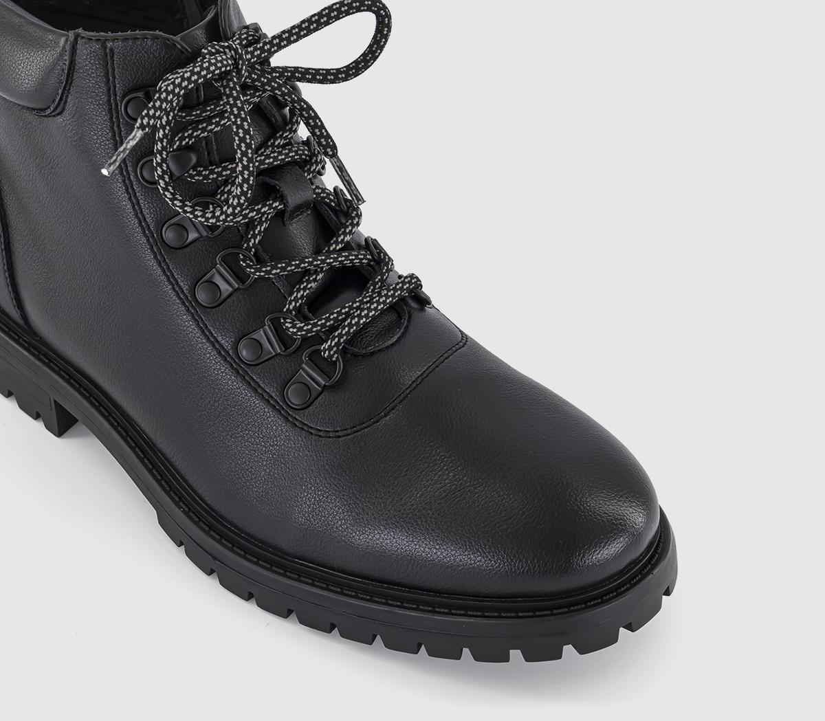 OFFICEBruton Cleated Sole Hiking BootsBlack