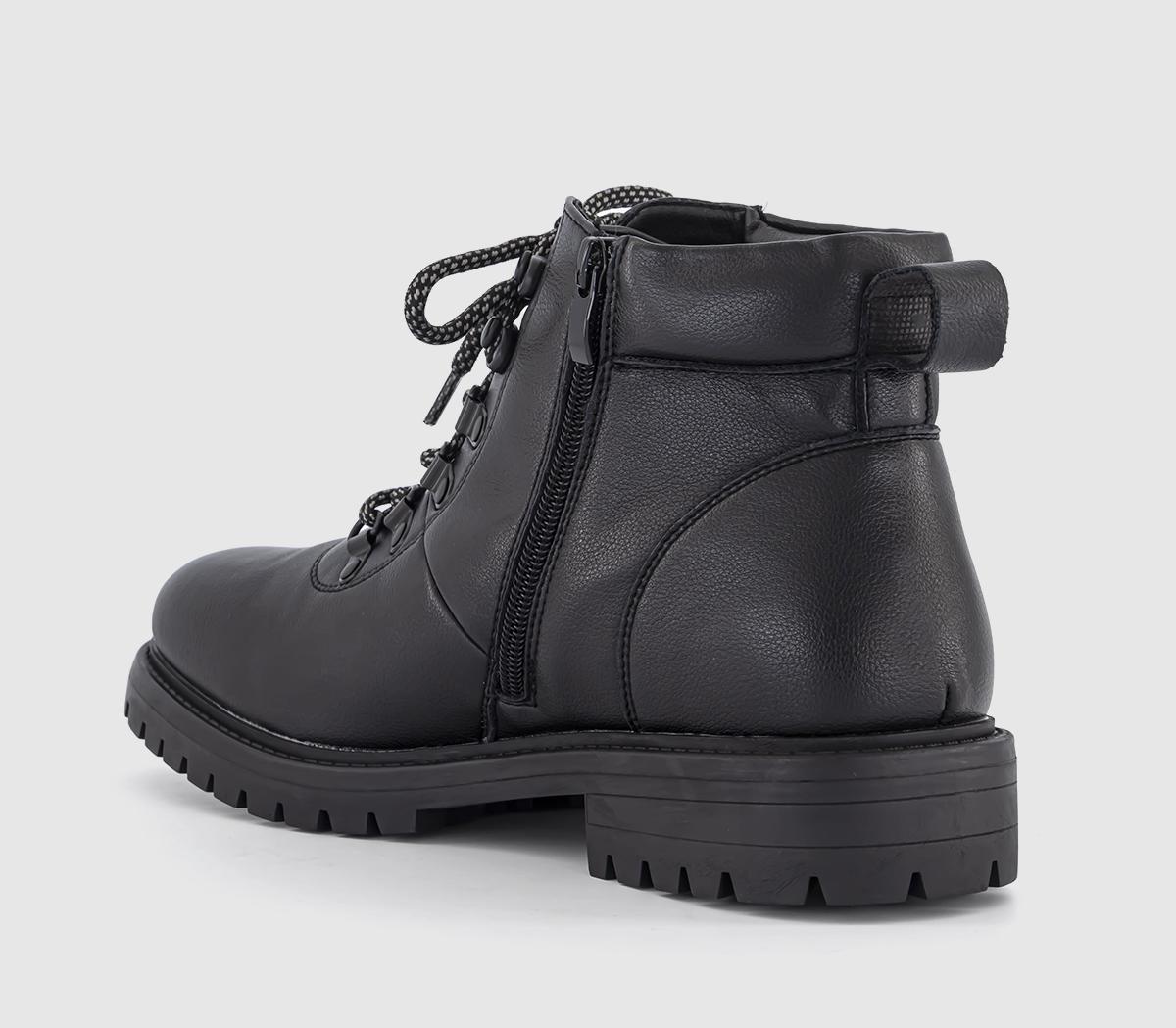 OFFICEBruton Cleated Sole Hiking BootsBlack