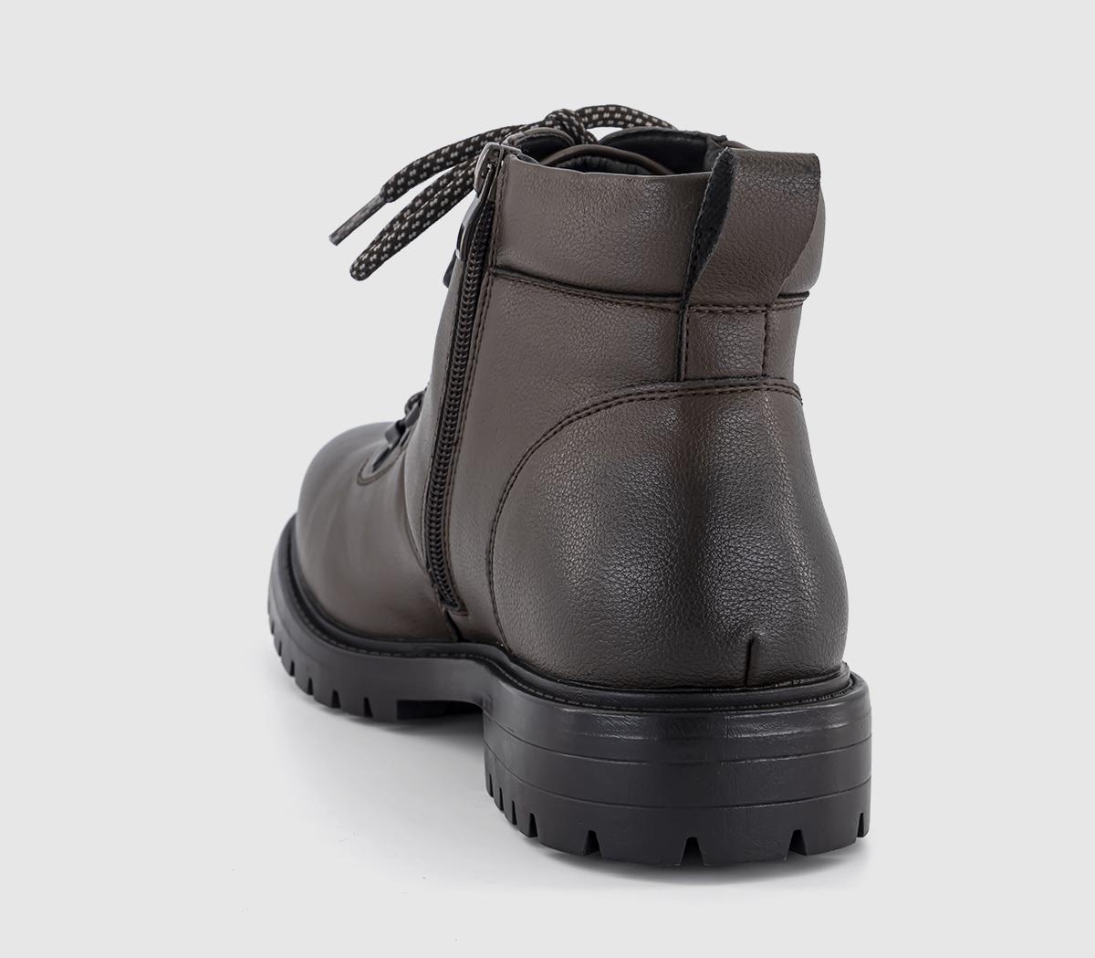 OFFICEBruton Cleated Sole Hiking BootsBrown