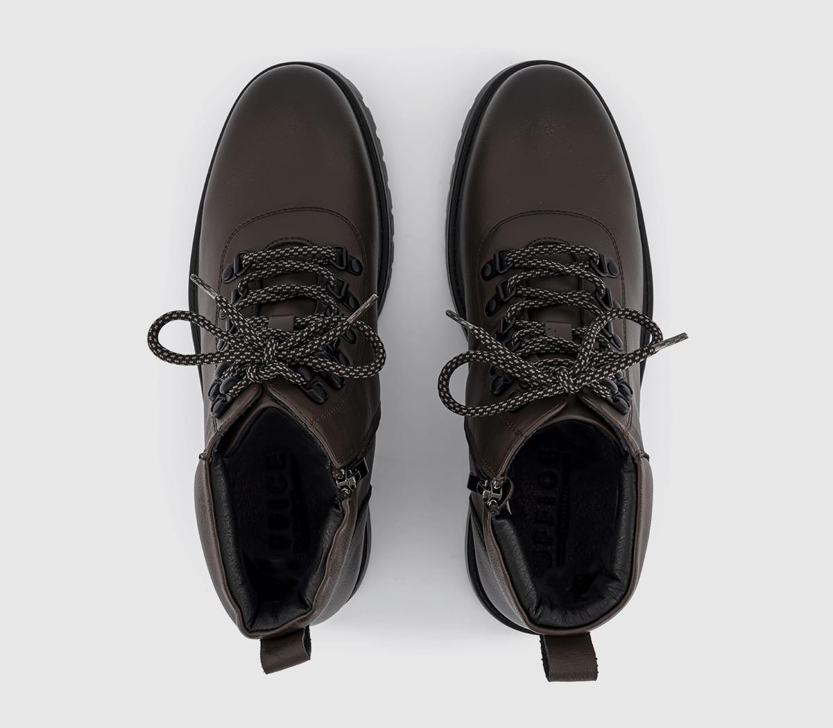 OFFICEBruton Cleated Sole Hiking BootsBrown