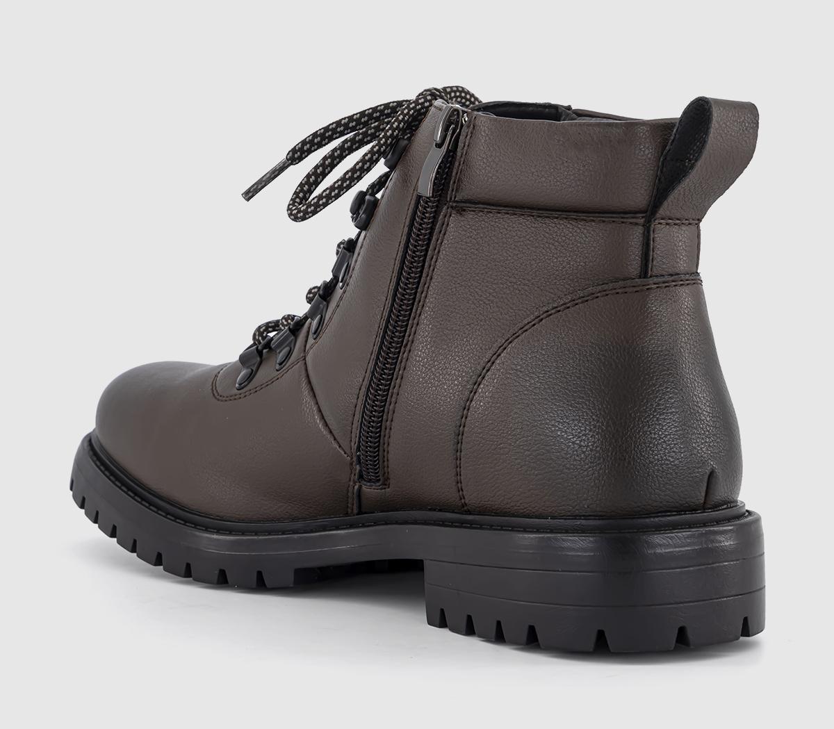 OFFICEBruton Cleated Sole Hiking BootsBrown