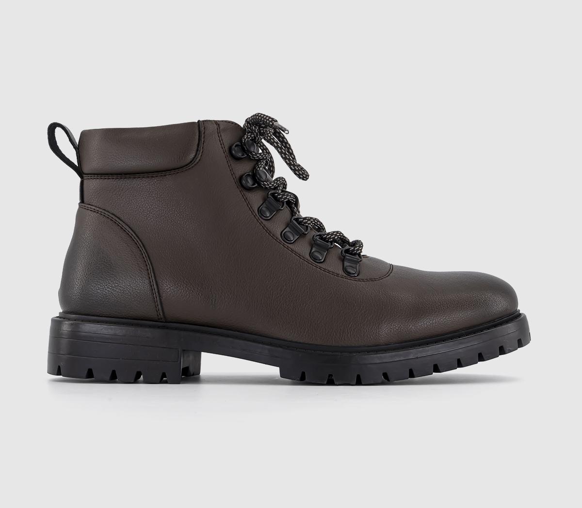 OFFICEBruton Cleated Sole Hiking BootsBrown
