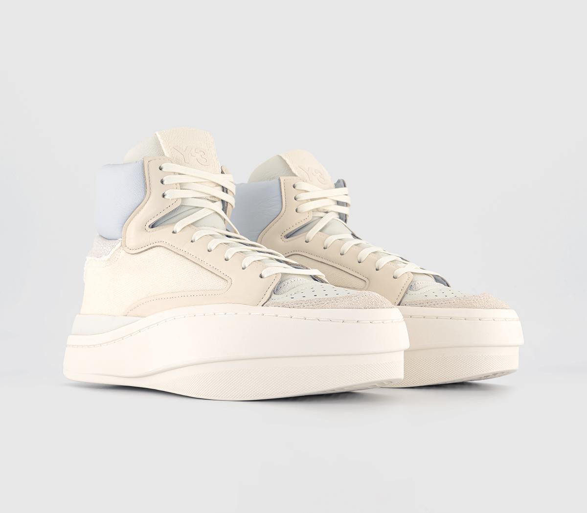 adidas Y-3Y-3 Basketball Hi Trainers Off White Crystal White