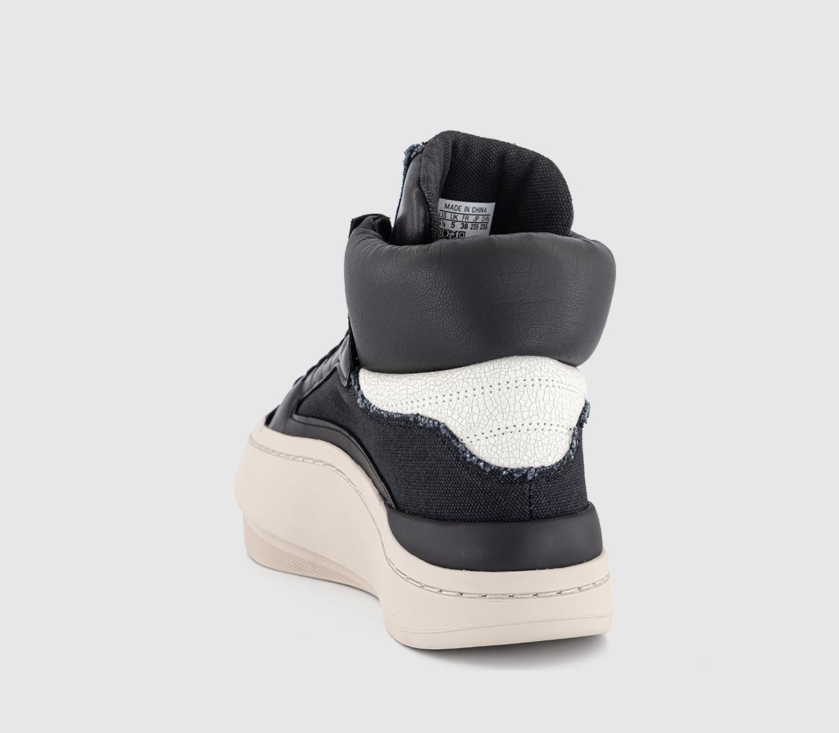 adidas Y-3Y-3 Lux Bball Hi Trainers Black Cream Brown Off White