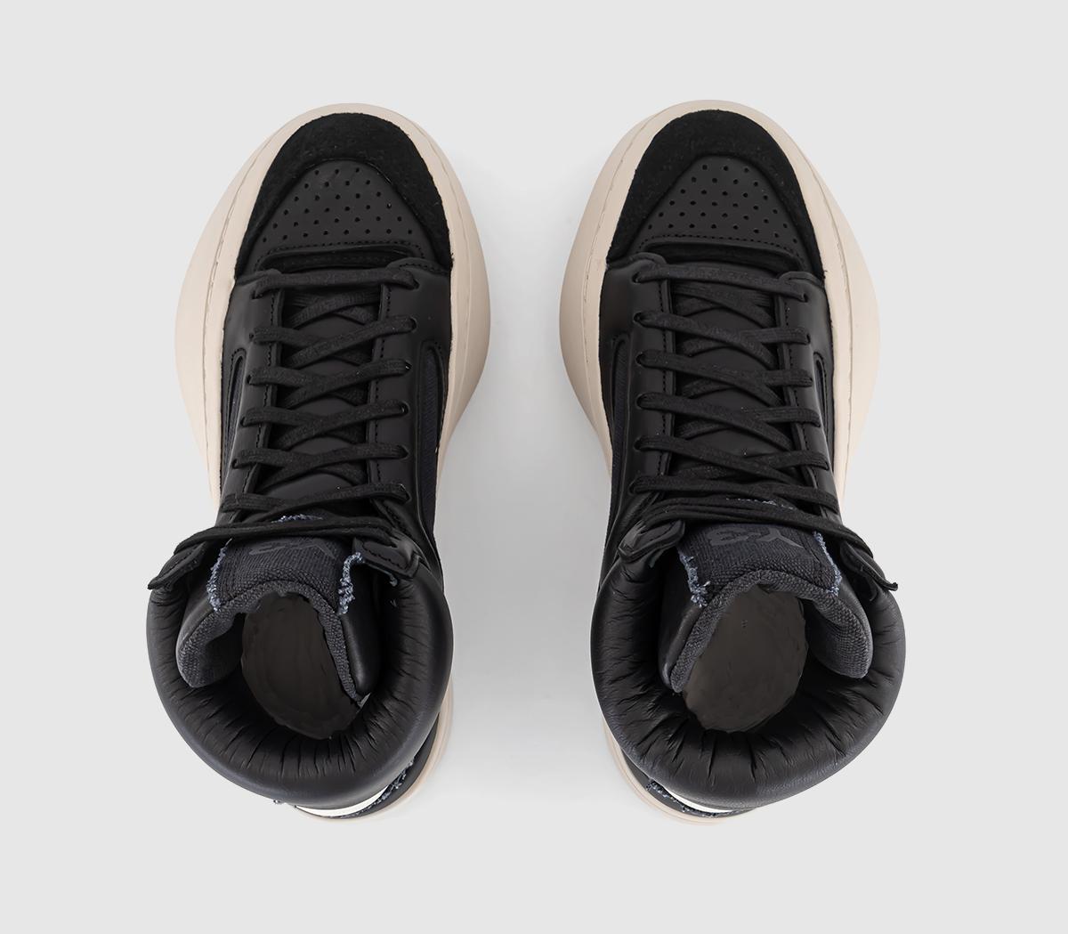 adidas Y-3Y-3 Lux Bball Hi Trainers Black Cream Brown Off White