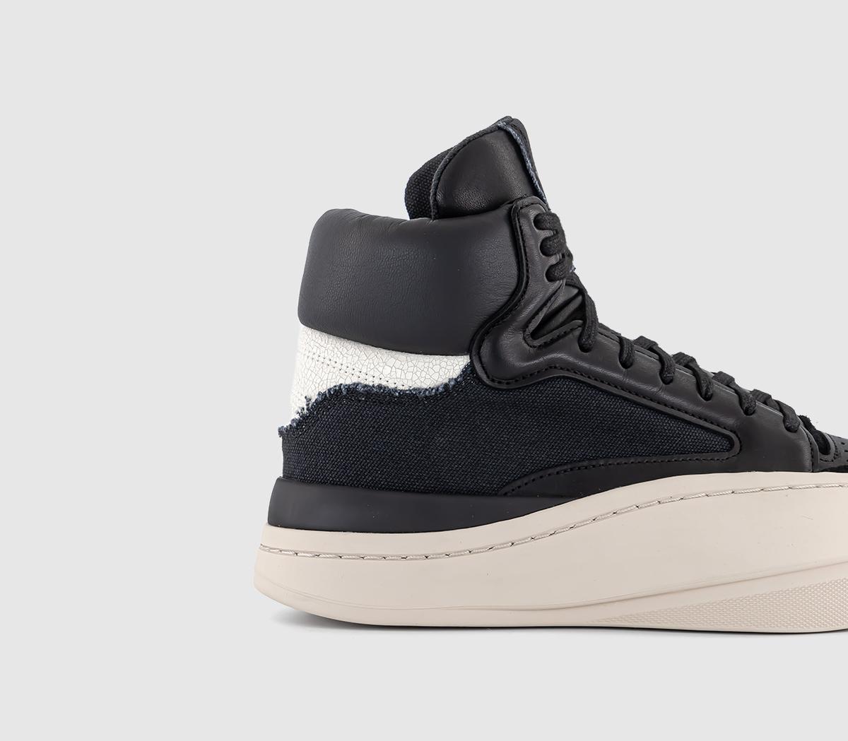 adidas Y-3Y-3 Lux Bball Hi Trainers Black Cream Brown Off White