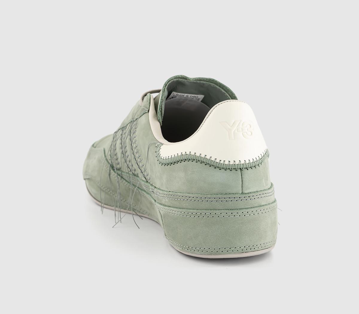 adidas Y-3Y-3 Gazelle Trainers Light Green Off White