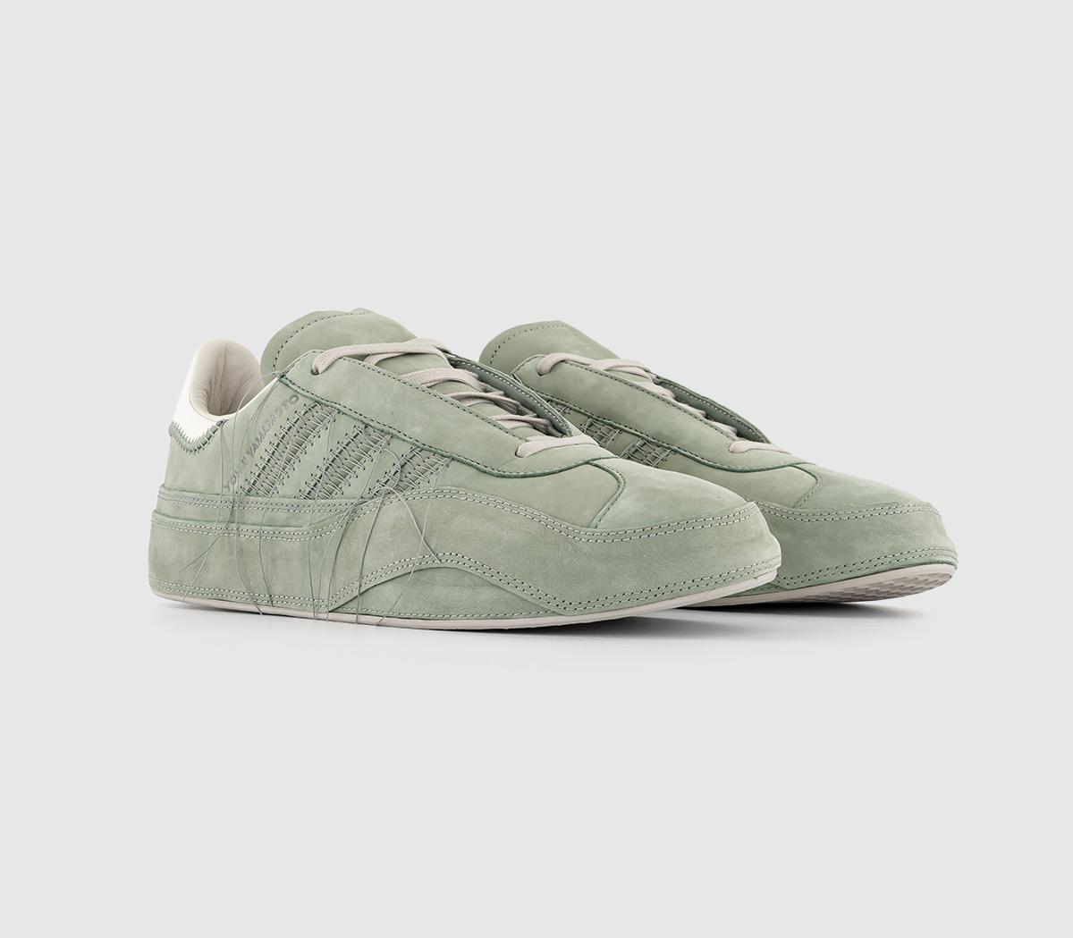 adidas Y-3Y-3 Gazelle Trainers Light Green Off White