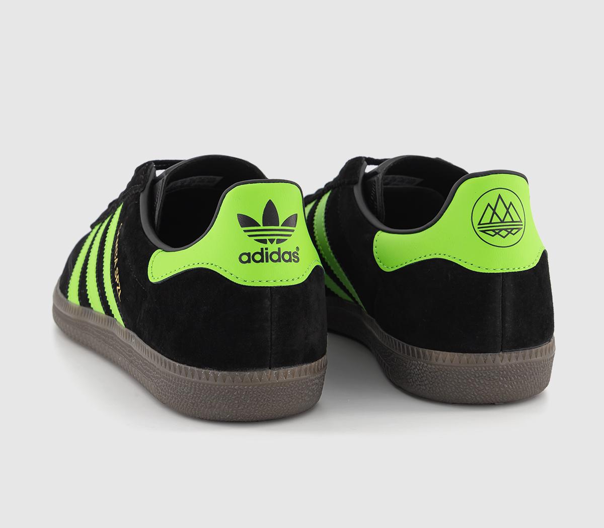adidas ConsortiumSamba Deco SPZL TrainersCore Black Lucid Lime Gum