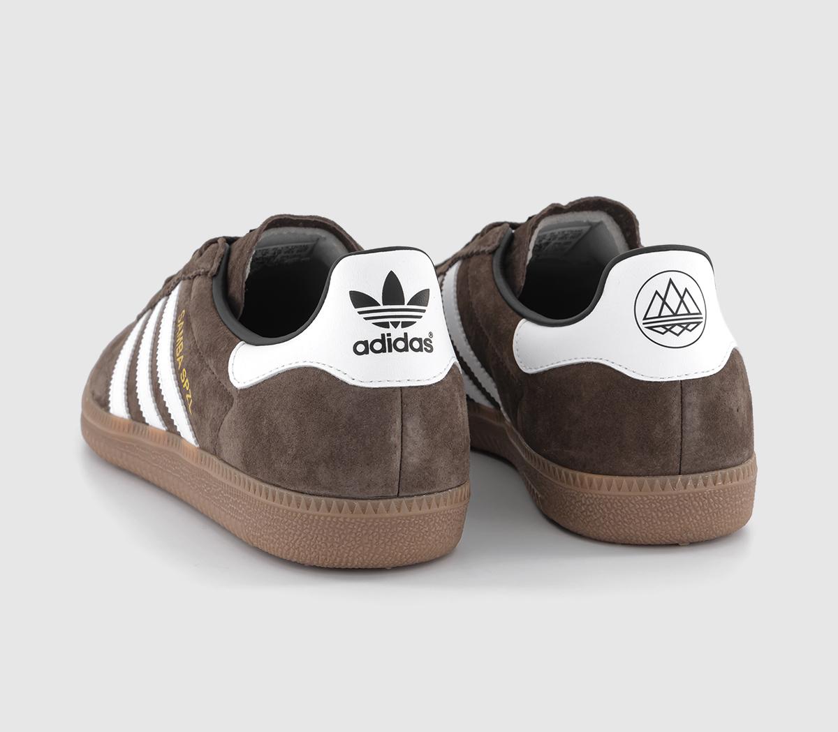 adidas Consortium Samba Deco SPZL Trainers Brown White Gum - Men's Trainers