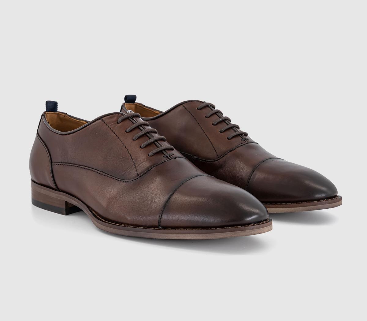 OFFICEMontana Toecap Oxford ShoesBrown Leather