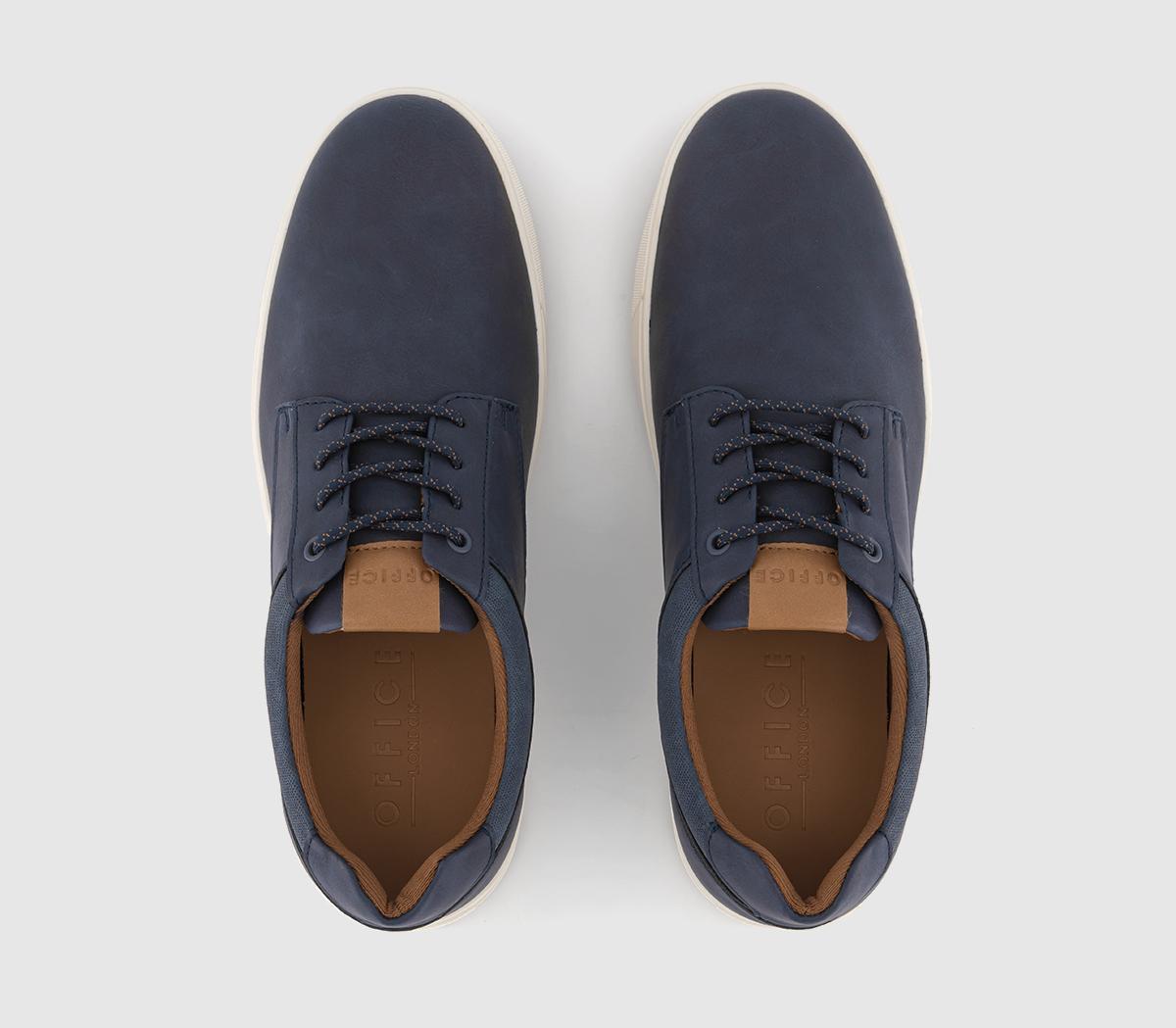 OFFICE Cannock Lace Up Shoes Navy - Men's Casual Shoes