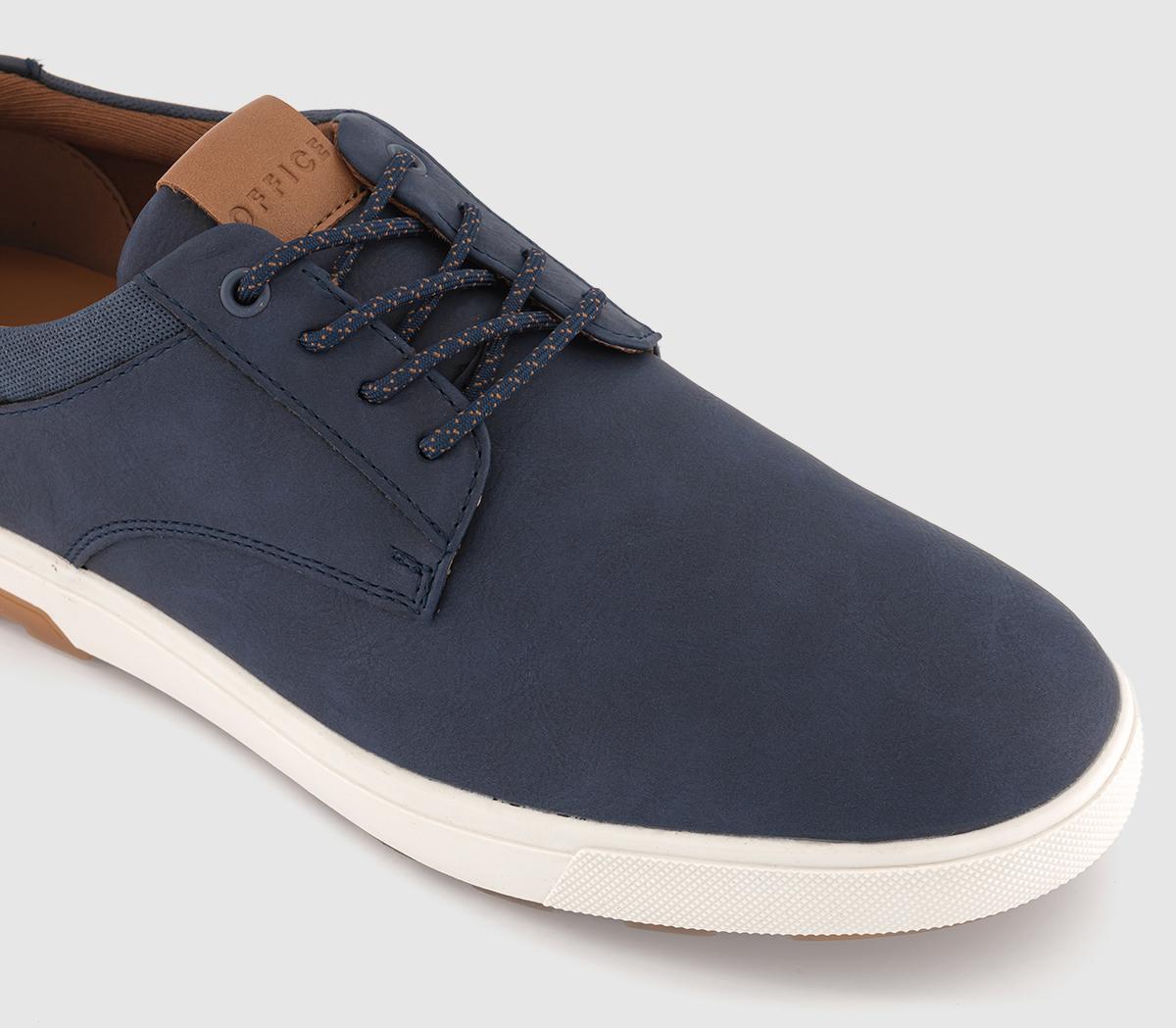 OFFICE Cannock Lace Up Shoes Navy - Men's Casual Shoes
