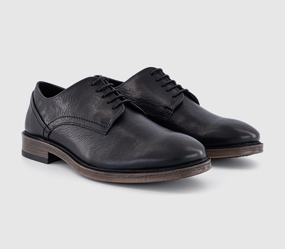 OFFICE Cadeleigh Casual Leather Derby Shoes Black, 10