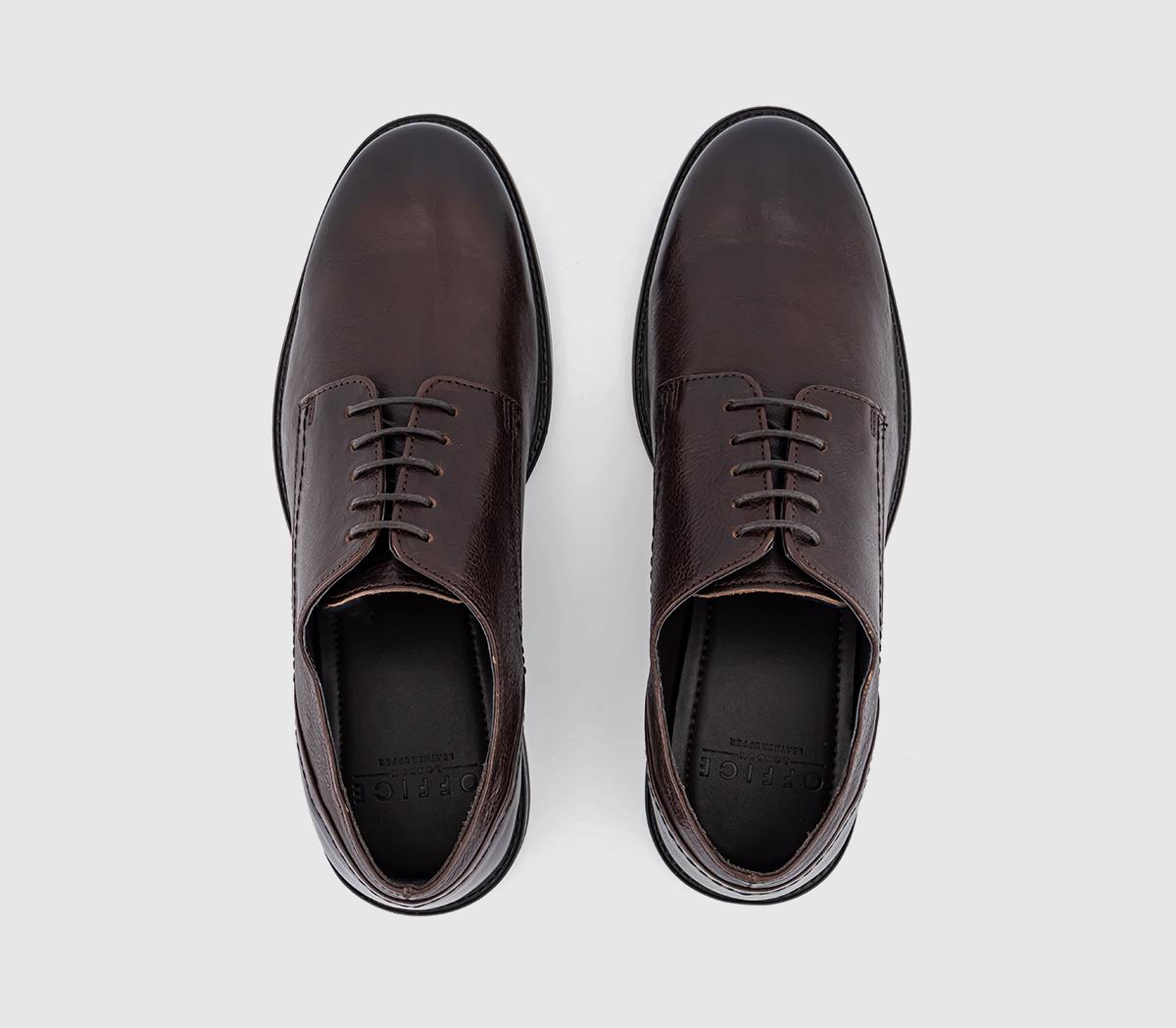 OFFICE Cadeleigh Casual Leather Derby Shoes Brown Leather - Derby Shoes