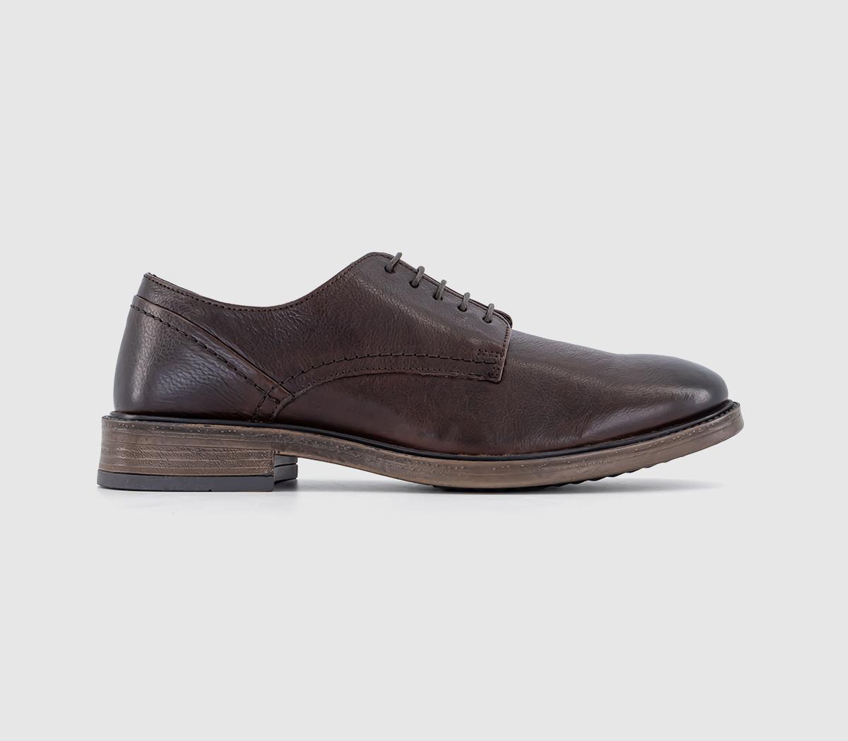 Cadeleigh Casual Leather Derby Shoes Brown