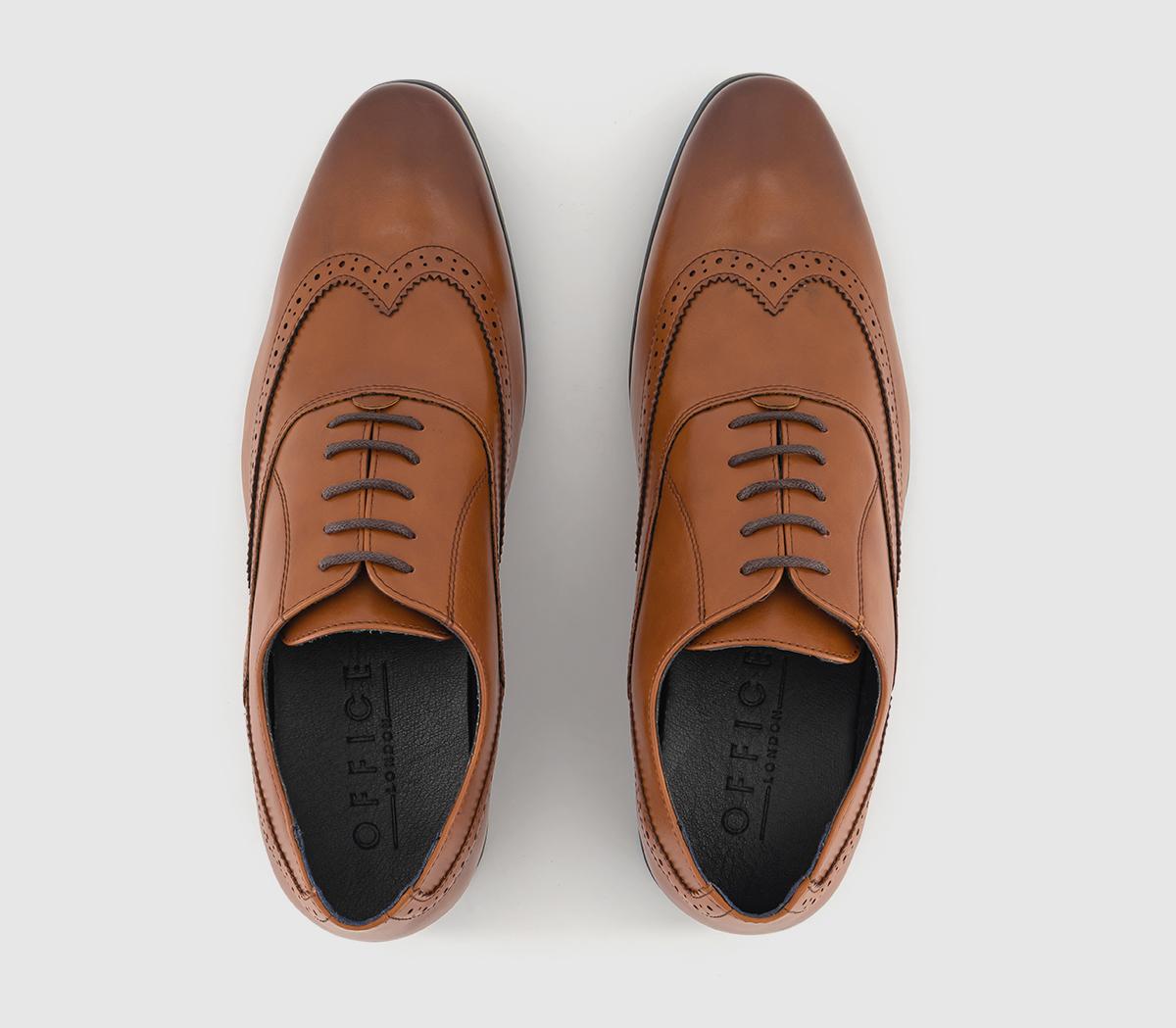 OFFICE Martel Wingtip Oxford Shoes OFFICE Martel Wingtip Oxford Shoes Tan