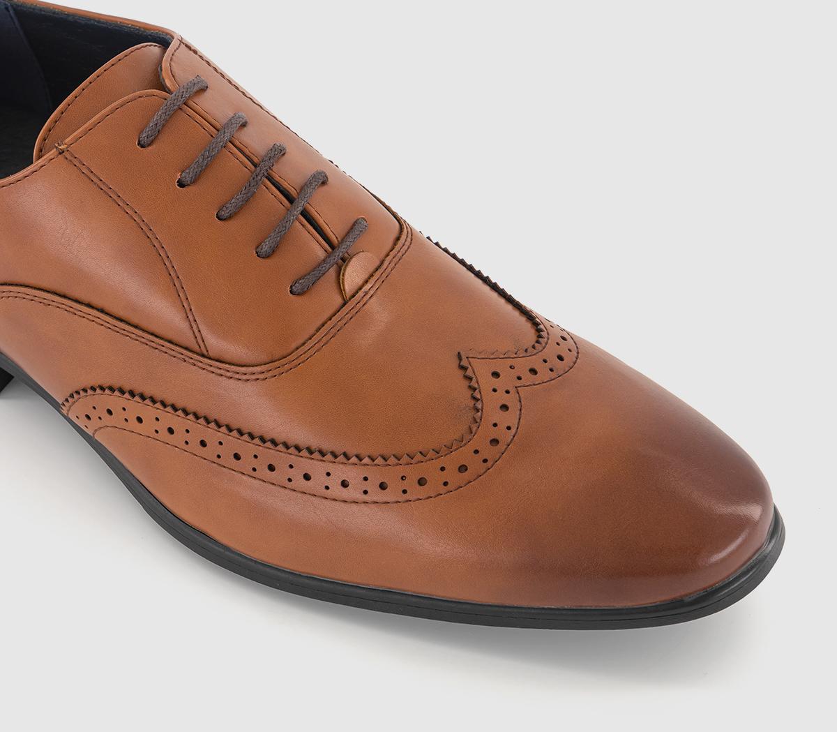OFFICE Martel Wingtip Oxford Shoes OFFICE Martel Wingtip Oxford Shoes Tan