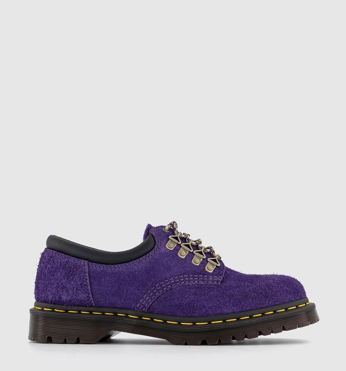 Dr. Martens 8053 5 Eye Shoes Deep Purple Long Napped Suede