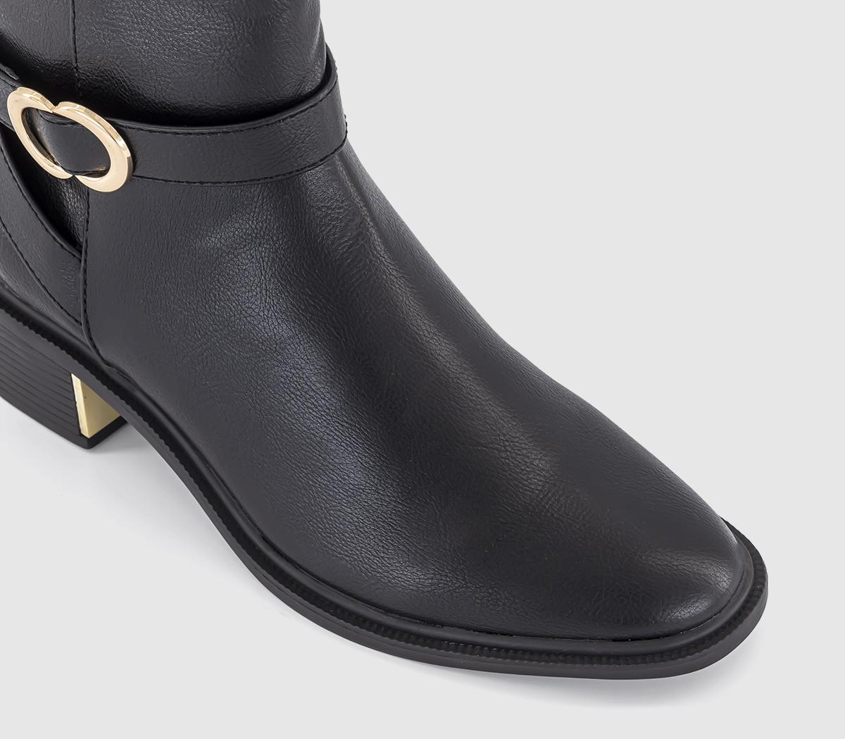 OFFICEAdmire Jodphur Block Heel Ankle BootsBlack