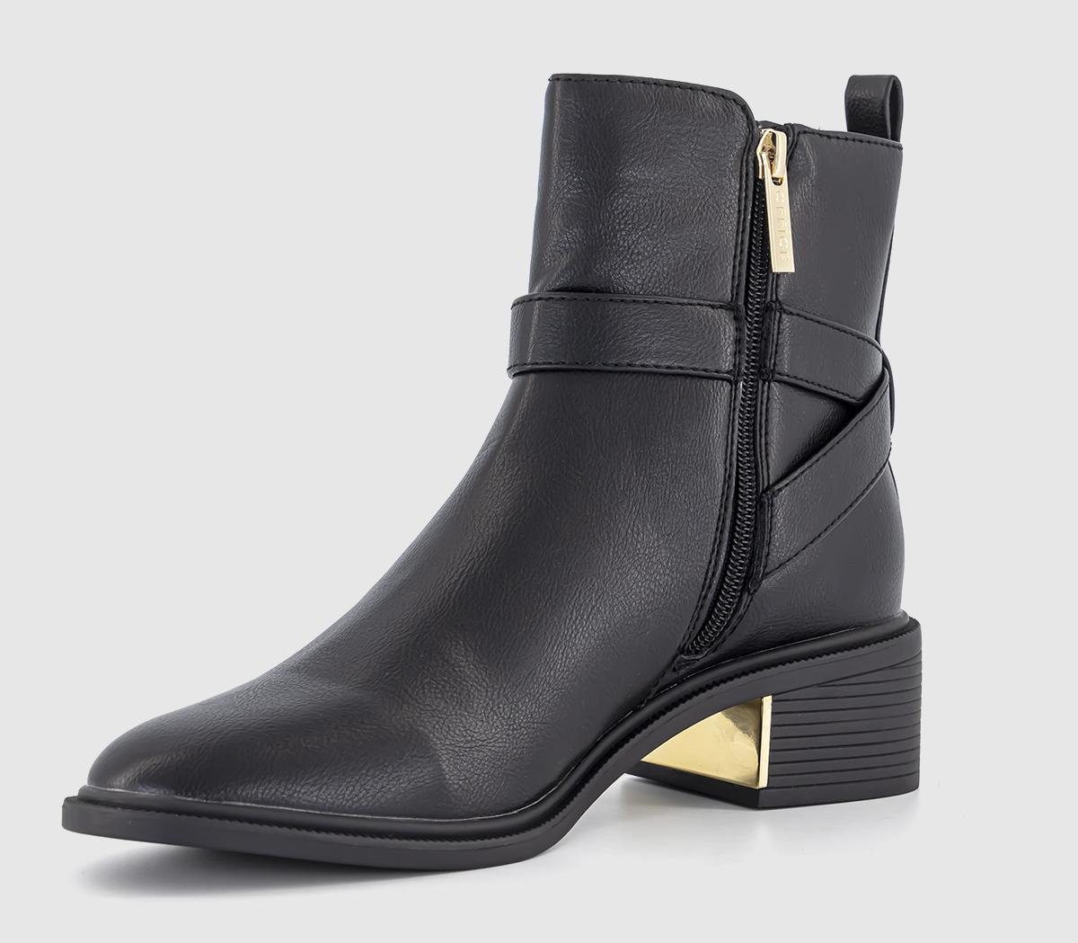 OFFICEAdmire Jodphur Block Heel Ankle BootsBlack