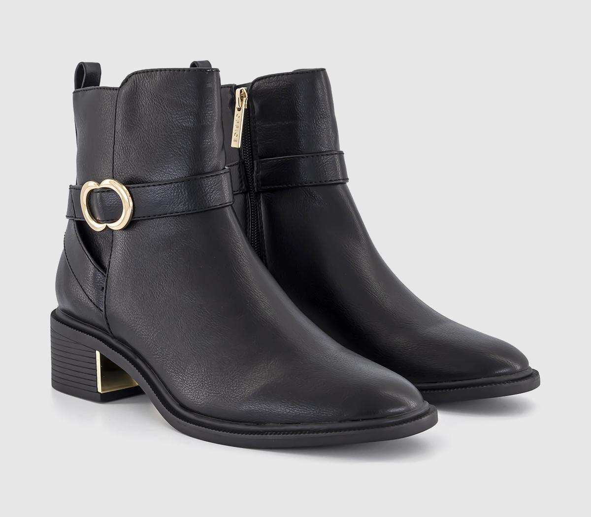 OFFICEAdmire Jodphur Block Heel Ankle BootsBlack