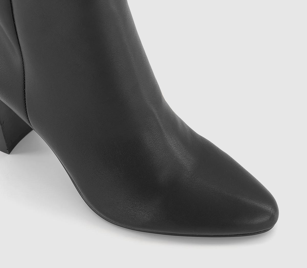 OFFICE Adore Stack Heel Ankle Boots OFFICE Adore Stack Heel Ankle Boots Black
